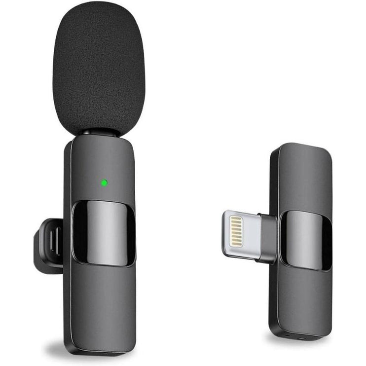 Micro Cravate Sans Fil pour iPhone avec Émetteur port lightning IOS pour Téléphone - Clarté Audio Professionnelle à Portée de Main