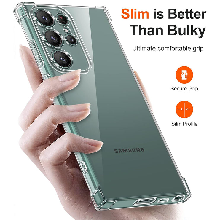 Coque Techsuit Silicone antichoc Samsung Galaxy S24 Ultra - Transparent