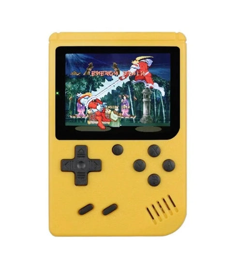 Mini Console de Jeux Portable Jaune - 500+ Jeux Rétro