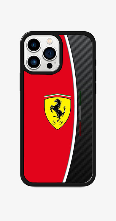 Coque iPhone personnalisée Logo Ferrari