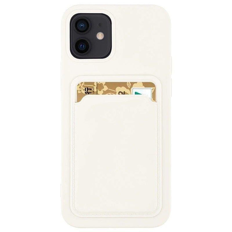 Étui pour cartes en silicone Samsung Galaxy S22 Plus Blanc
