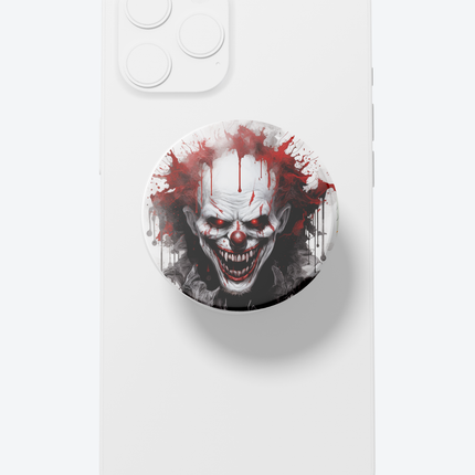 Popsoquets repliable noir illustration clown horreur